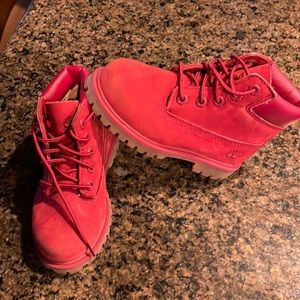 Toddler timberland US 8 red
